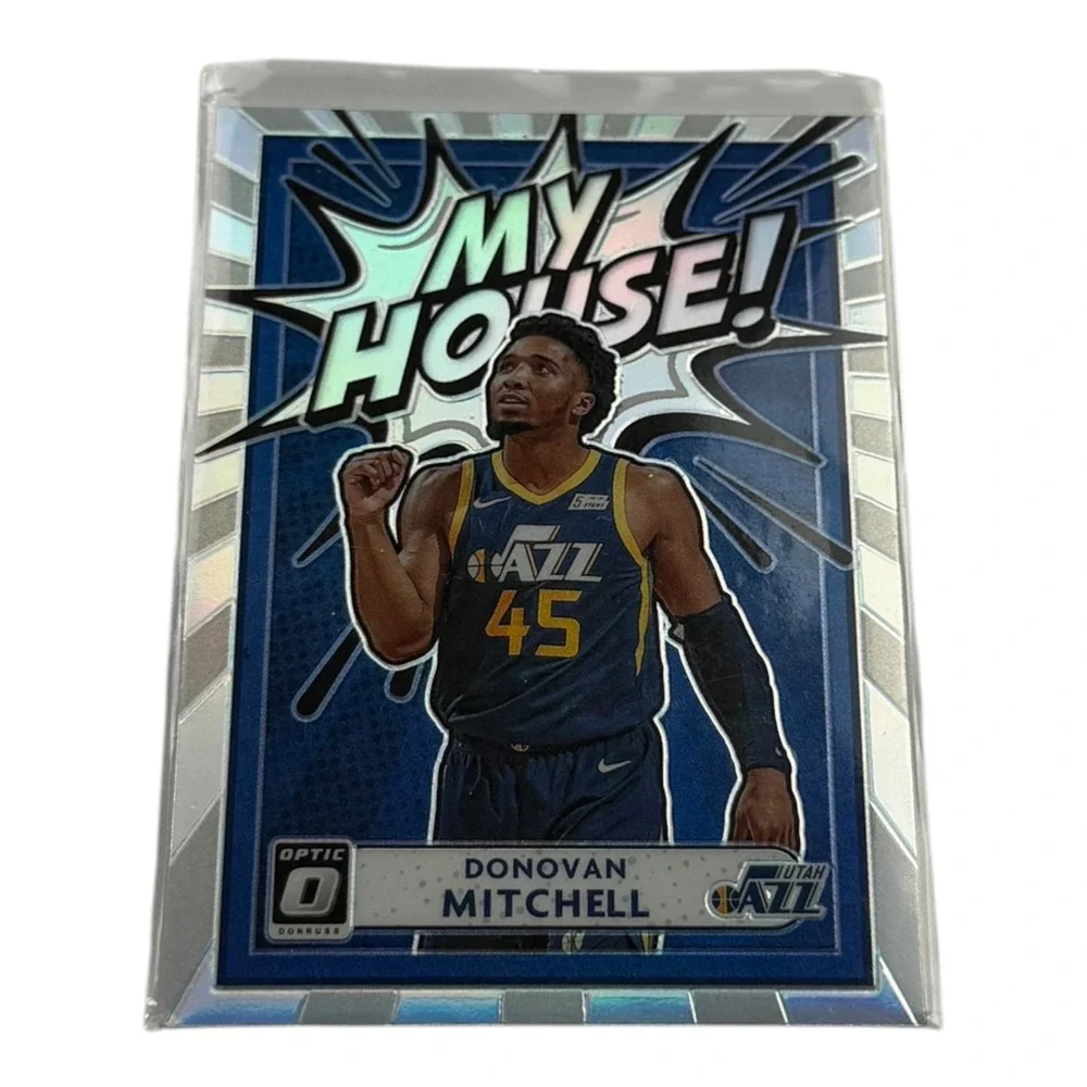 2020-21 Panini Donruss Optic Donovan Mitchell My House Silver Prizm Holo Card 10